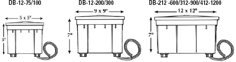 Direct Burial Transformers Dimensions